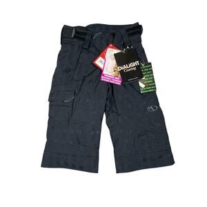 NWT Marker Toddler Snow Ski Pants Sz 2 Adjustable Grow With You Waterproof Black